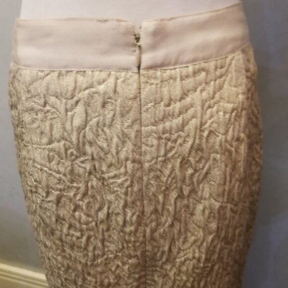 J.Crew Collection metallic pencil skirt women's size 2 (H34) - Picture 6 of 7